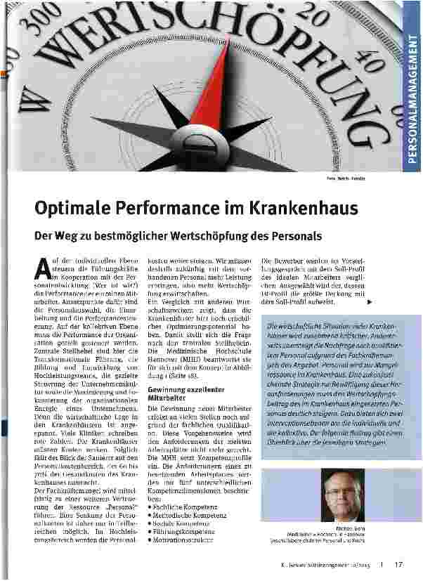 Vorschauseite 1: Optimale Performance im Krankenhaus
