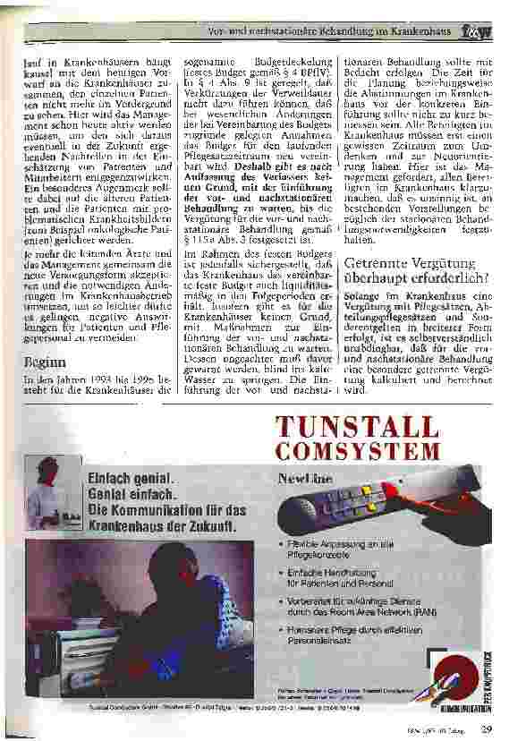 Vorschauseite 4: Vorund nachstationäre Behandlung im Krankenhaus Erste Gedanken und Aspekte