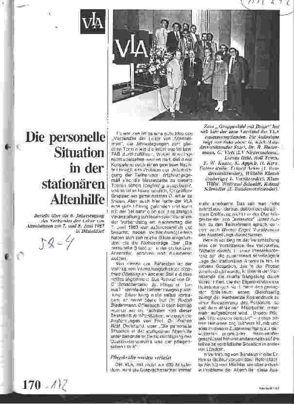 Vorschauseite 1: Die personelle Situation in der stationären Altenhilfe