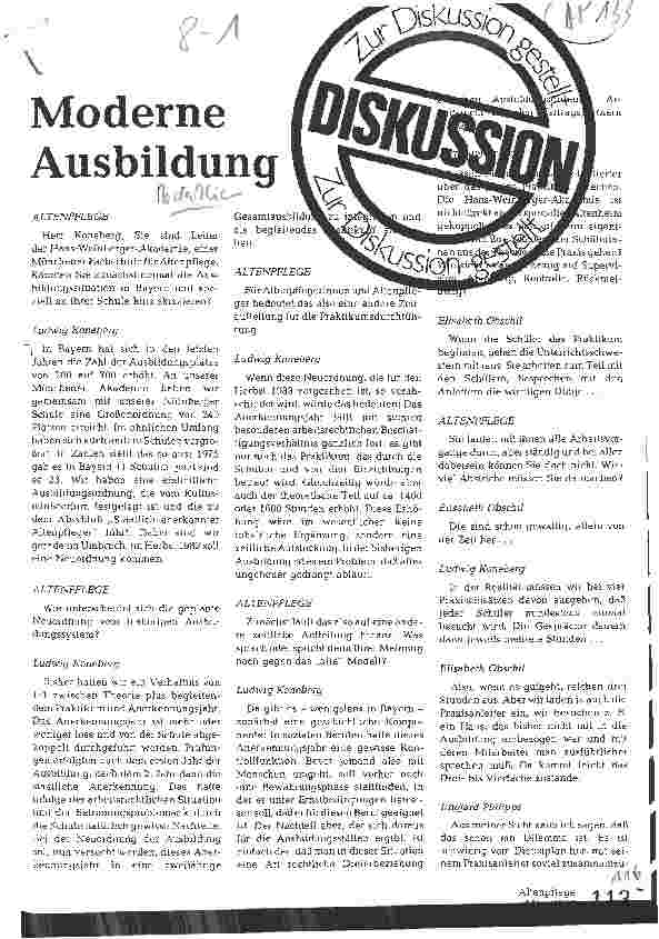 Vorschauseite 1: Moderne Ausbildung