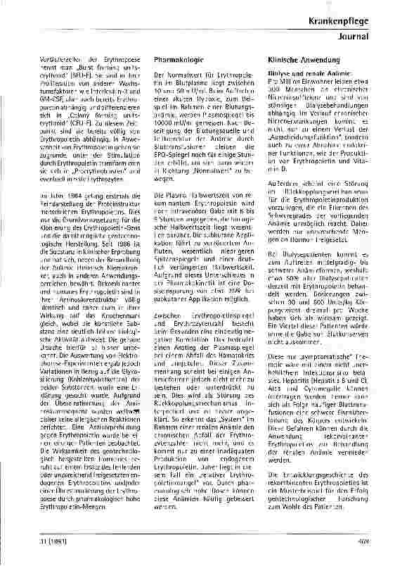 Vorschauseite 2: Erythropoietin - welche klinische Relevanz bietet die Substanz?