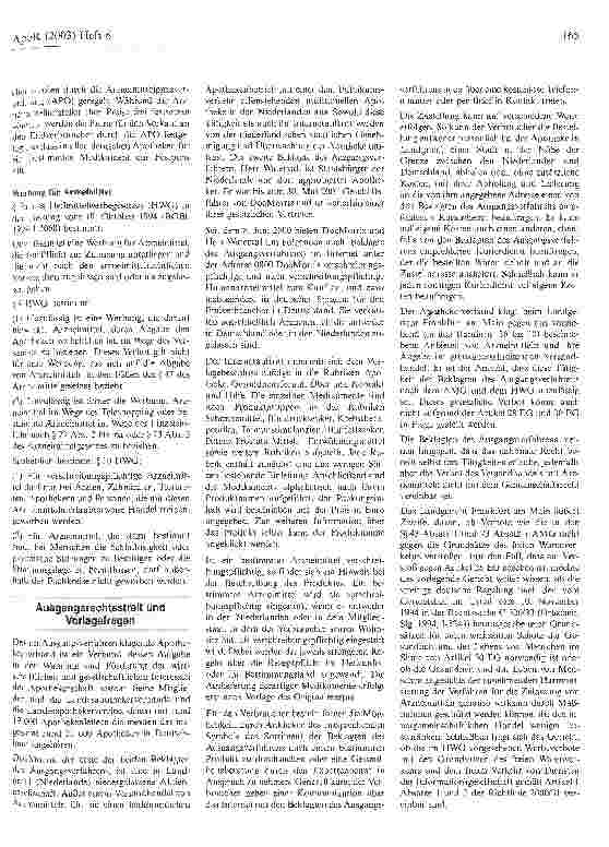 Vorschauseite 4: Versandverbot im wesentlichen gemeinschaftsrechskonform Europäischer Gerichtshof, Urteil vom 11. Dezember 2003