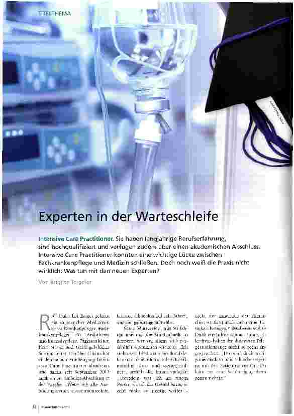 Vorschauseite 1: Experten in der Warteschleife