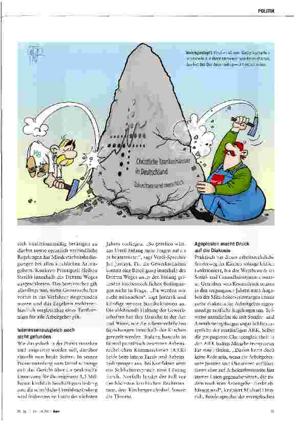 Vorschauseite 2: Das Privileg der Kirchen wackelt