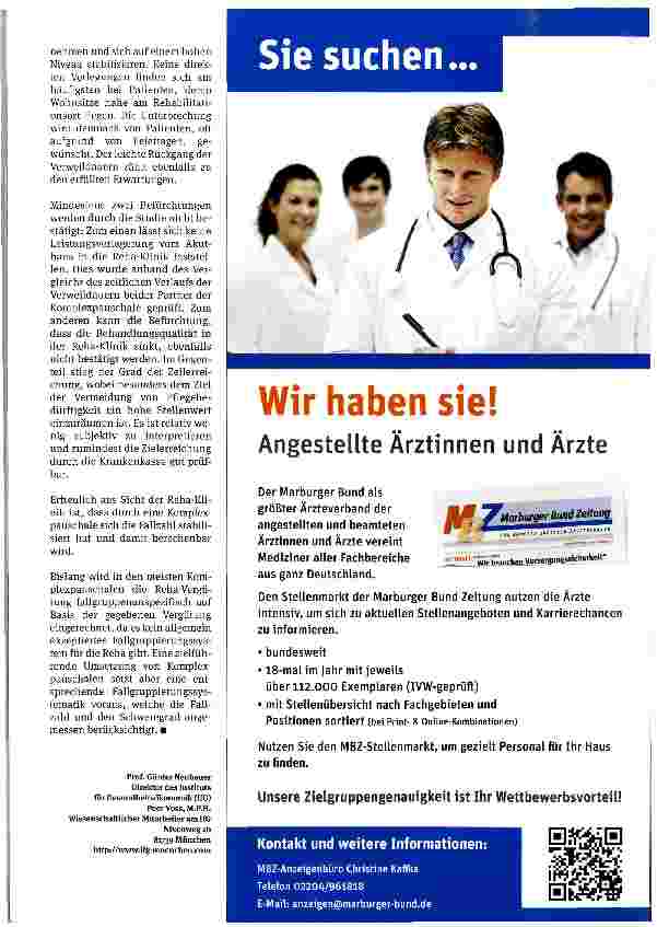 Vorschauseite 5: Zehn Jahre Komplexpauschalen Akut-Reha