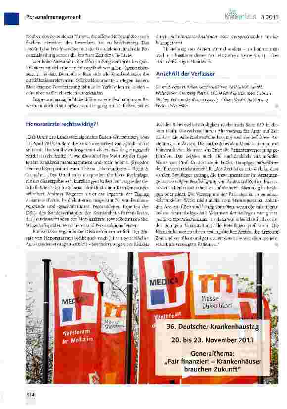 Vorschauseite 5: Ärzte rekrutieren - effektiv, effizient und sicher