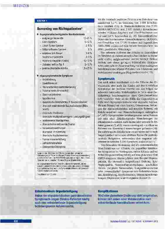 Vorschauseite 4: Diagnostik und Therapie der Zöliakie