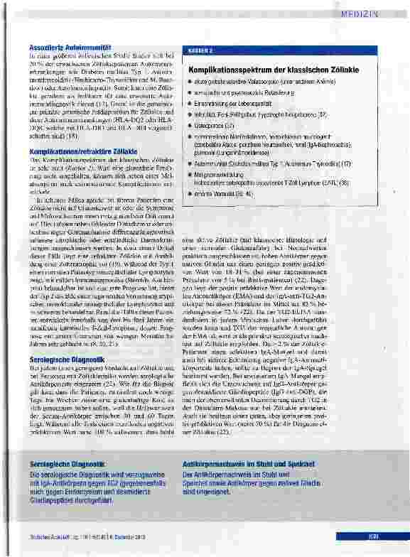Vorschauseite 5: Diagnostik und Therapie der Zöliakie