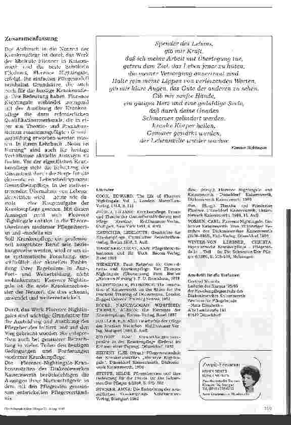 Vorschauseite 5: Der Name verpflichtet Die Florence-Nightingale-Krankenanstalten Diakoniewerk Kaiserswerth(3)