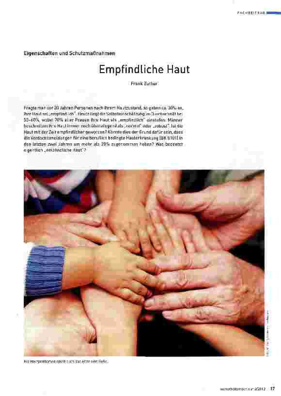 Vorschauseite 1: Empfindliche Haut
