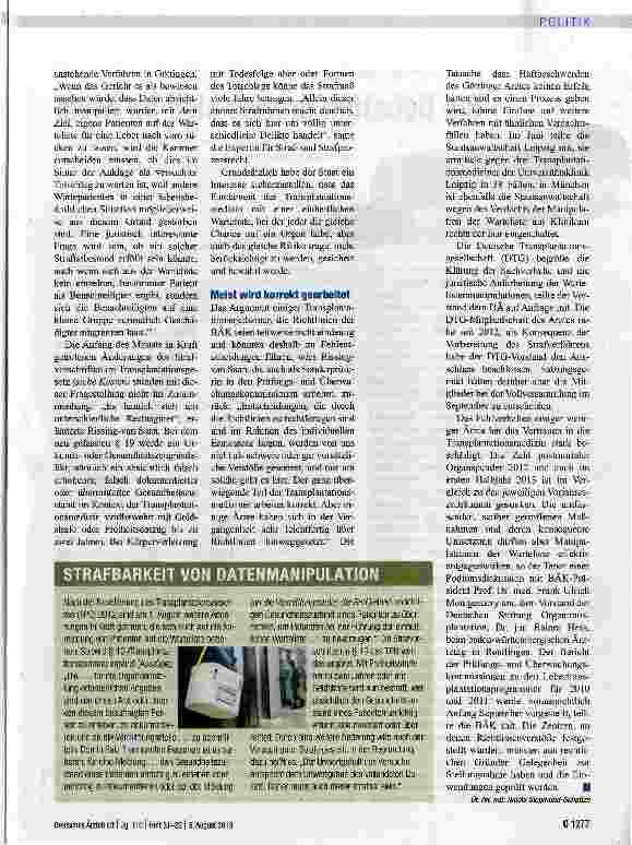 Vorschauseite 2: Die Justiz betritt Neuland