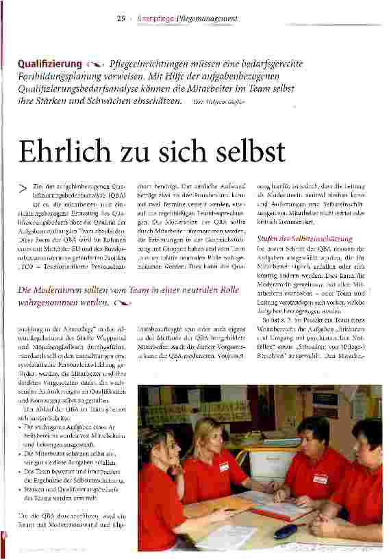 Vorschauseite 1: Ehrlich zu sich selbst