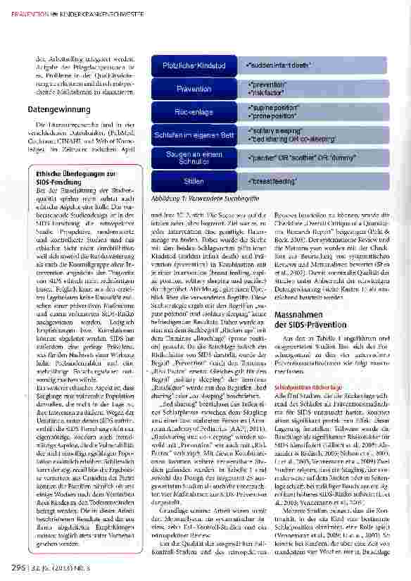 Vorschauseite 3: Die Prävention des plötzlichen Kindstodes