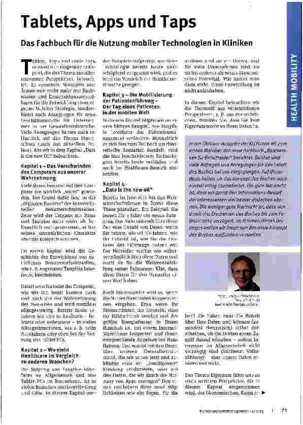 Vorschauseite 1: Tablets, Apps und Taps