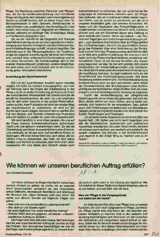 Vorschauseite 3: Krankenpflege unter dem Einfluß von Medizin und Technik