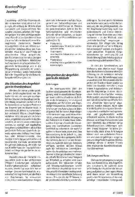 Vorschauseite 3: Angehörigen - Integration