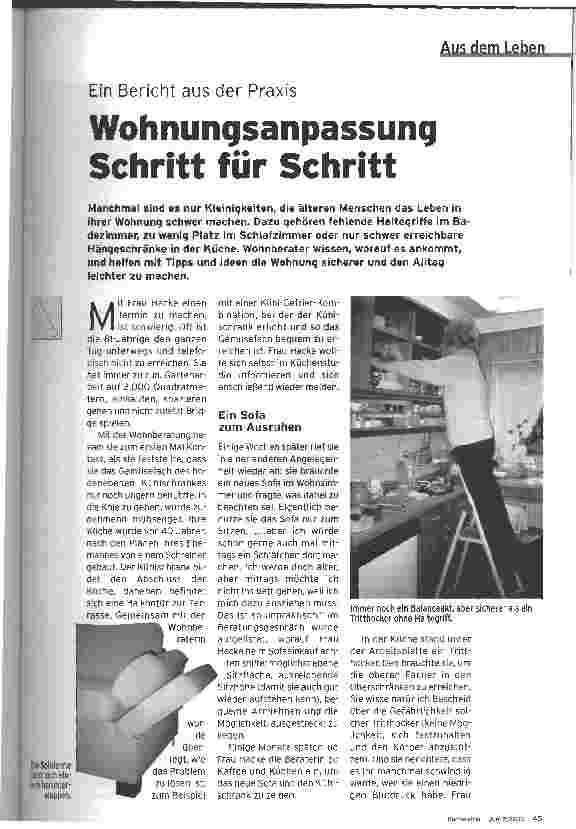 Vorschauseite 1: Wohnungsanpassung Schritt für Schritt