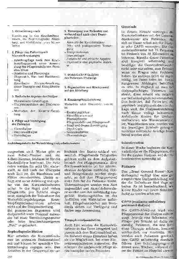 Vorschauseite 2: Krankenpflege in Großbritannien Weiterbildung zur/zum Dialysefachpfleger/in