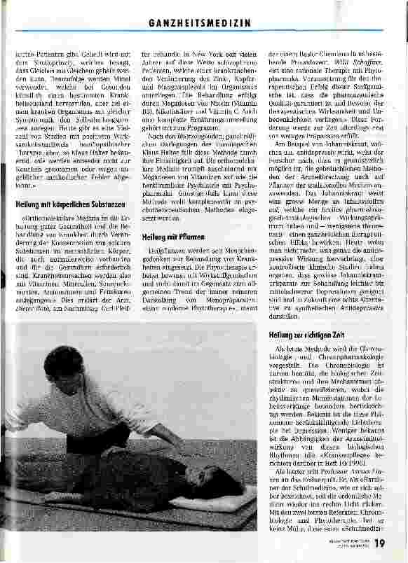 Vorschauseite 3: Komplementär, aber leider nicht ganzheitlich 3. Münsinger Symposium Komplementärmedizin i.d.Psychiatrie