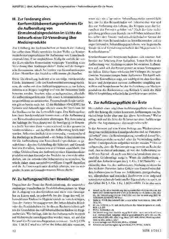 Vorschauseite 2: Aufbereitung von Medizinprodukten - Problemlösungen für die Praxis