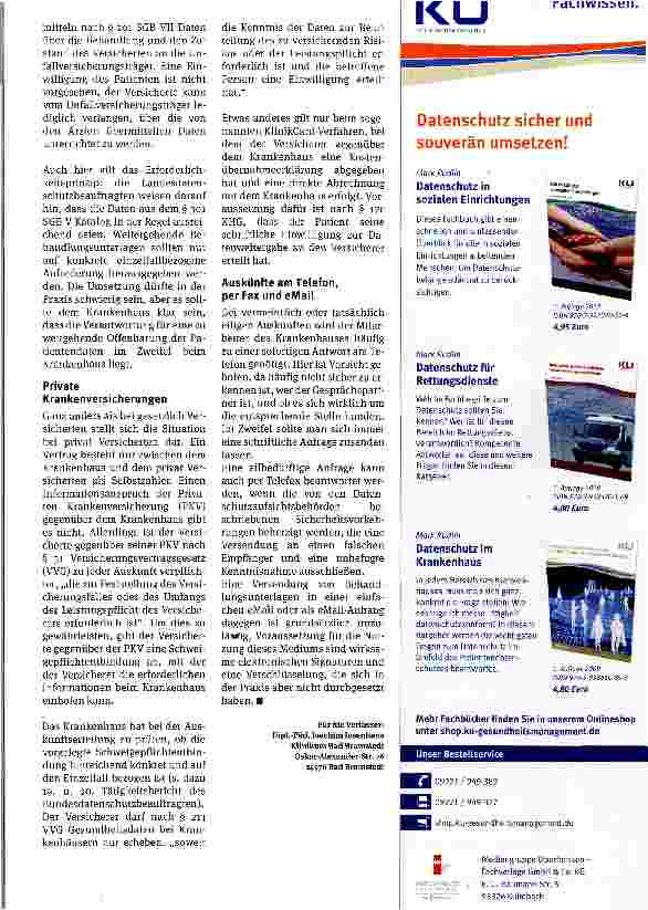 Vorschauseite 3: Weitergabe von Behandlungsdaten