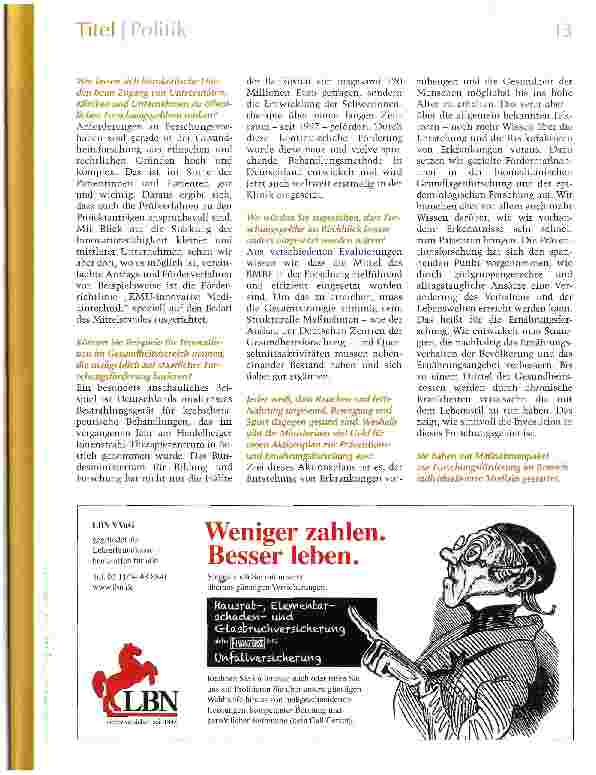 Vorschauseite 2: „Wir nehmen Risiken ernst