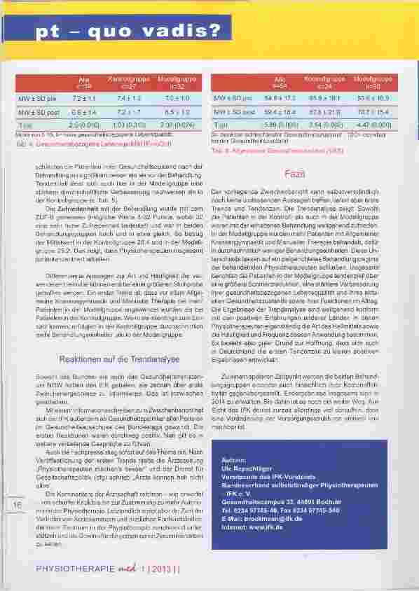 Vorschauseite 4: Autonomie in der Physiotherapie