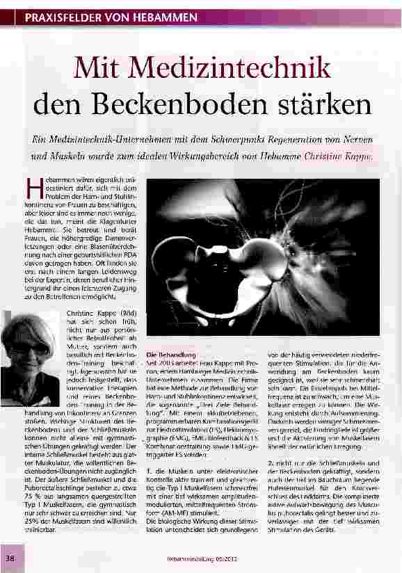Vorschauseite 1: Mit Medizintechnik den Beckenboden stärken