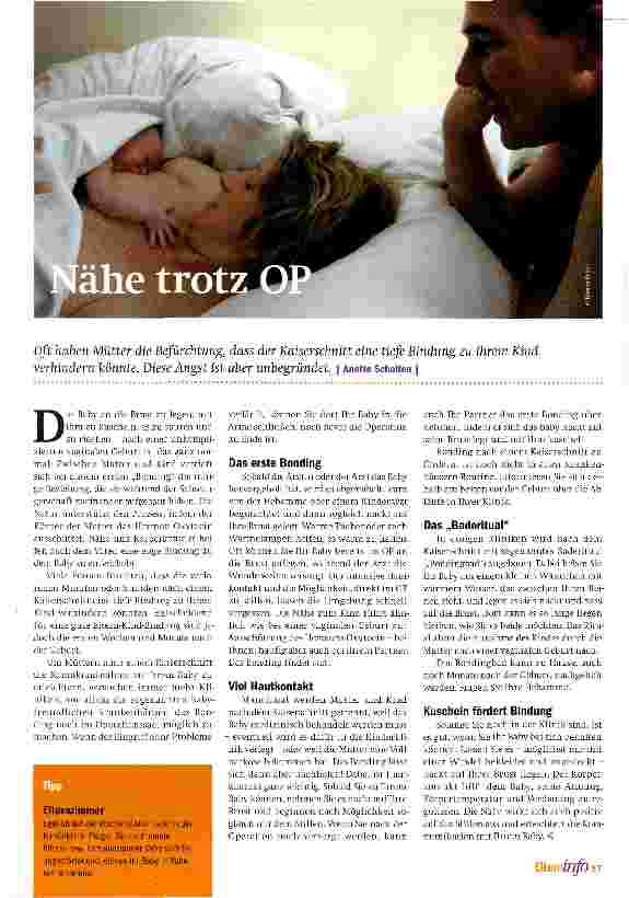 Vorschauseite 1: Nähe trotz OP