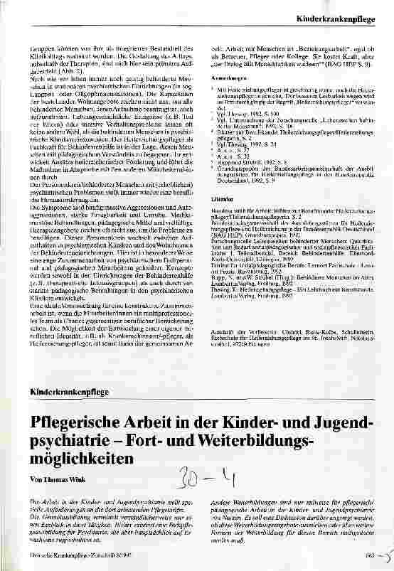 Vorschauseite 5: Heilerziehungspflege - Chancen und Grenzen im Tätigkeitsfeld Psychiatrie