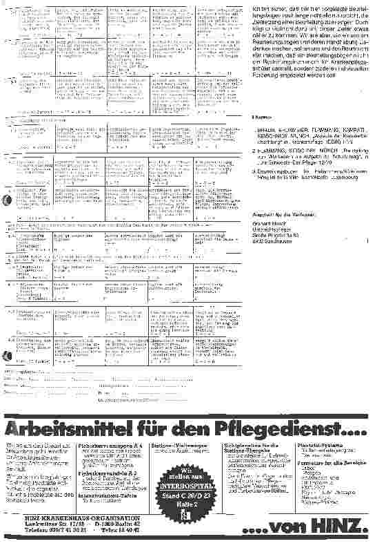 Vorschauseite 2: Beurteilungsbogen für Krankenpflegeschulen