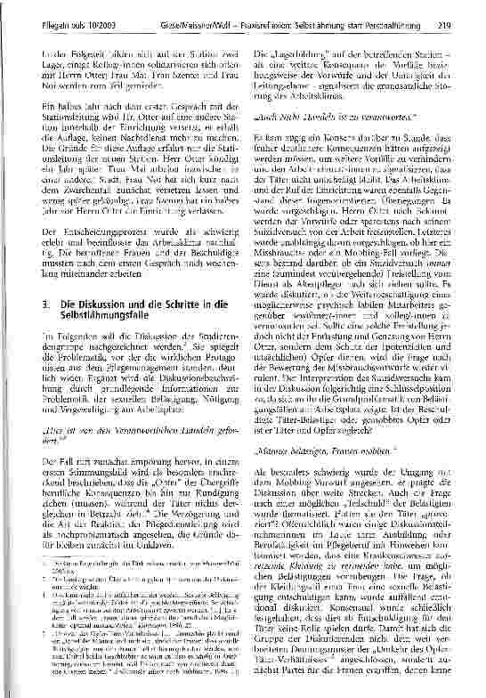 Vorschauseite 2: Praxisreflexion: Selbstlähmung statt Personalführung Ein Fall sexueller Belästigung am Arbeitsplatz