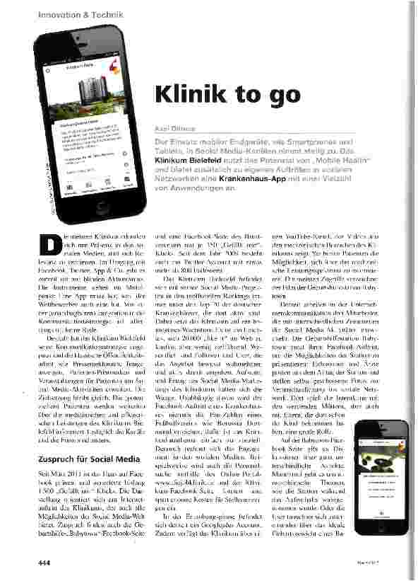 Vorschauseite 1: Klinik to go