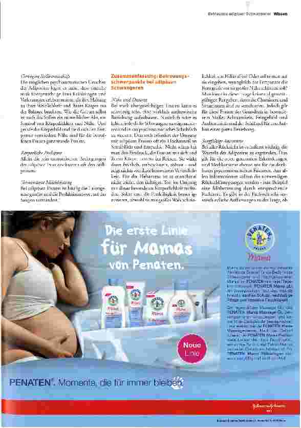 Vorschauseite 4: Die adipöse Schwangere - eine geburtshilfliche Herausforderung