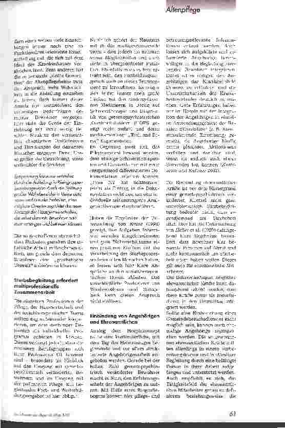 Vorschauseite 2: Sterbebegleitung bei Bewohnern mit Demenz Teil 2