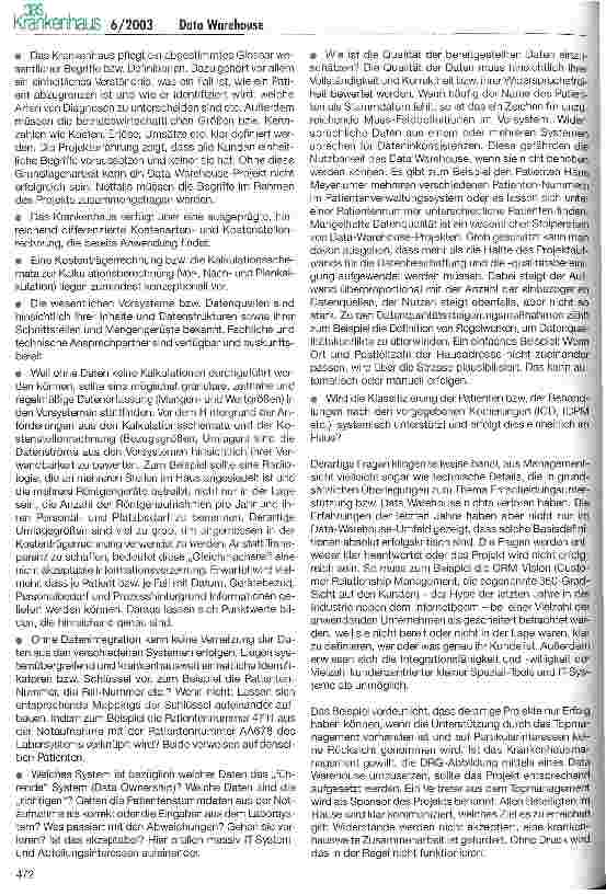 Vorschauseite 4: Entscheidungsunterstützende Informationssysteme im Krankenhaus Informationstechnologische Implikationen der DRG-Einführung