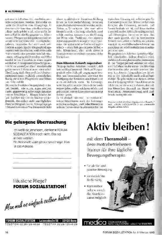 Vorschauseite 3: Das Heute durch das Gestern verstehen lernen Teil 1 Zum Umgang mit Lebenslaufdaten in der Pflege/Biographisches Arbeiten