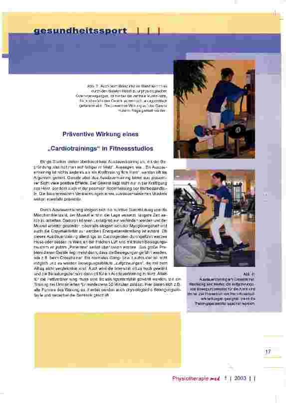 Vorschauseite 5: Sinn und Unsinn des präventiven Gesundheitssport