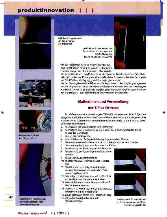 Vorschauseite 4: Therapeutisch korrekte Abschulung von Wirbelsäulen-Orthesen