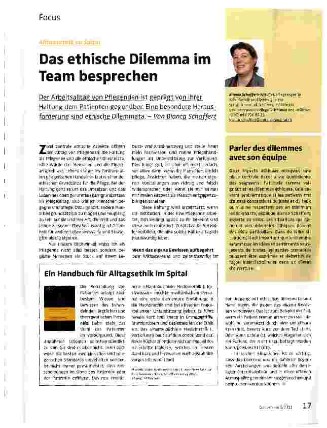 Vorschauseite 1: Das ethische Dilemma im Team besprechen