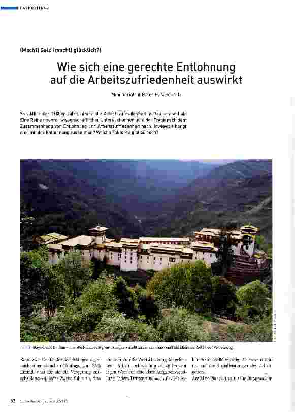 Vorschauseite 1: Wie sich eine gerechte Entlohnung auf die Arbeitszufriedenheit auswirkt
