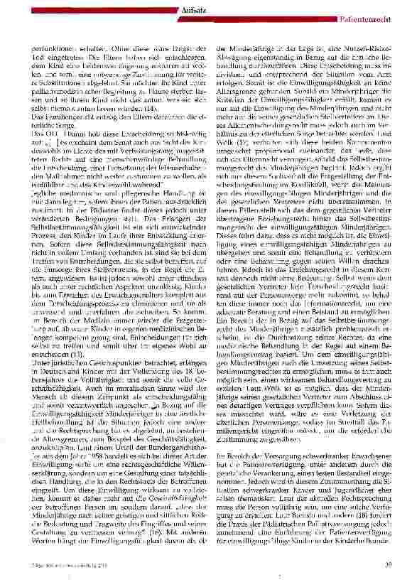 Vorschauseite 4: Entscheidungen am Lebensende bei schwerkranken Kindern und Jugendlichen -Was ist rechtlich zu beachten?