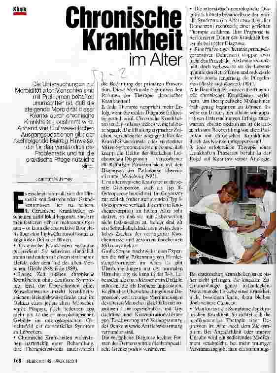 Vorschauseite 1: Chronische Krankheit im Alter