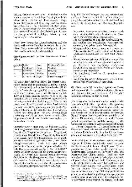 Vorschauseite 4: Geschichte und Zukunft der stationären Pflege Historische und soziologische Aspekte des Altenpflegeheimbaus - interessante Perspektiven durch die Vierte Generation des Heims