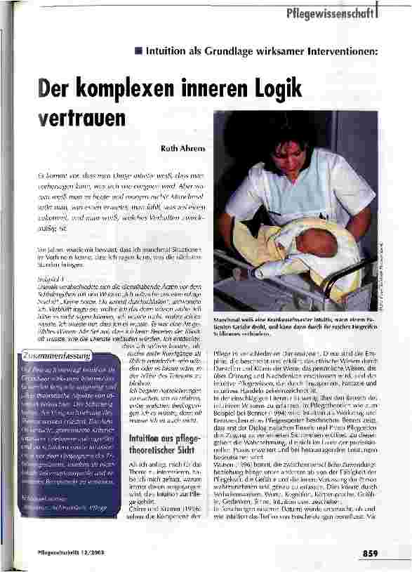 Vorschauseite 1: Der komplexen inneren Logik vertrauen