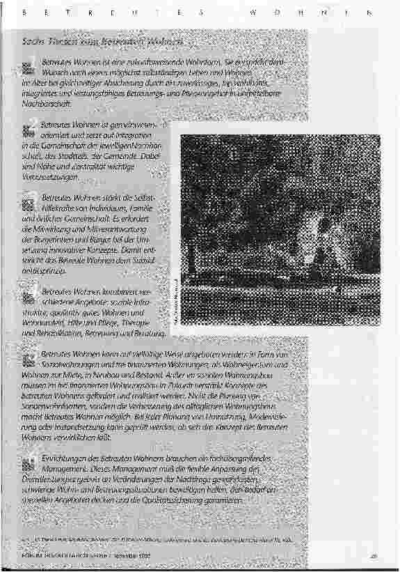 Vorschauseite 4: Neuer Wohnanreiz für alte Menschen Beim betreuten Wohnen gibt es Hilfe, wenn sie nötig wird