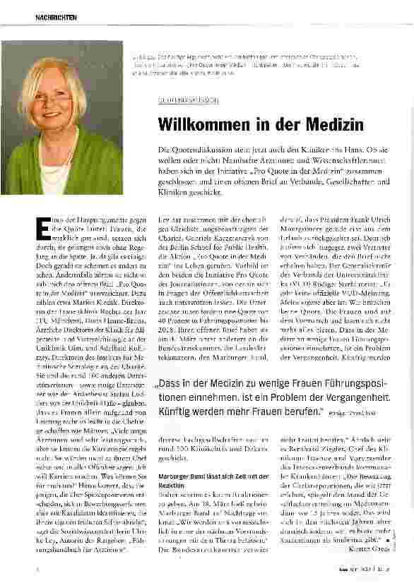 Vorschauseite 1: Willkommen in der Medizin