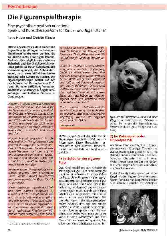 Vorschauseite 1: Die Figurenspieltherapie