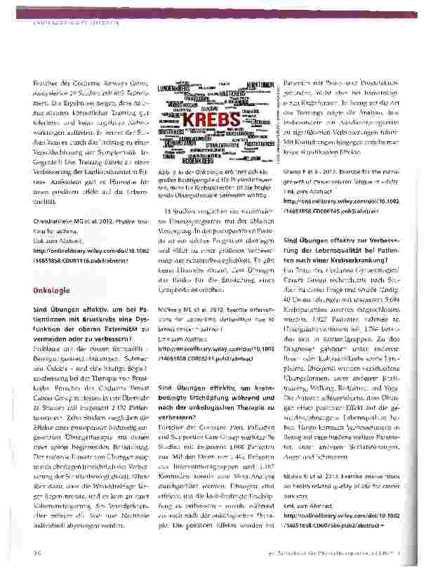 Vorschauseite 4: Cochrane Reviews - Erkenntnisse für die Praxis
