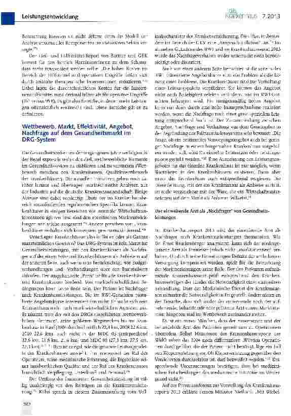 Vorschauseite 3: Mehrleistungen im Krankenhaus: Too much or not enough medicine? (I)